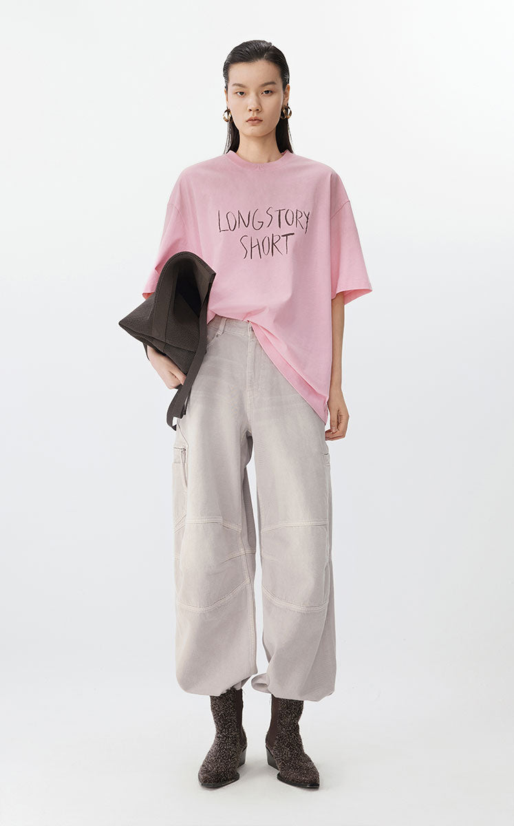 T-Shirt / JNBY Statement Graphic Tee Pink