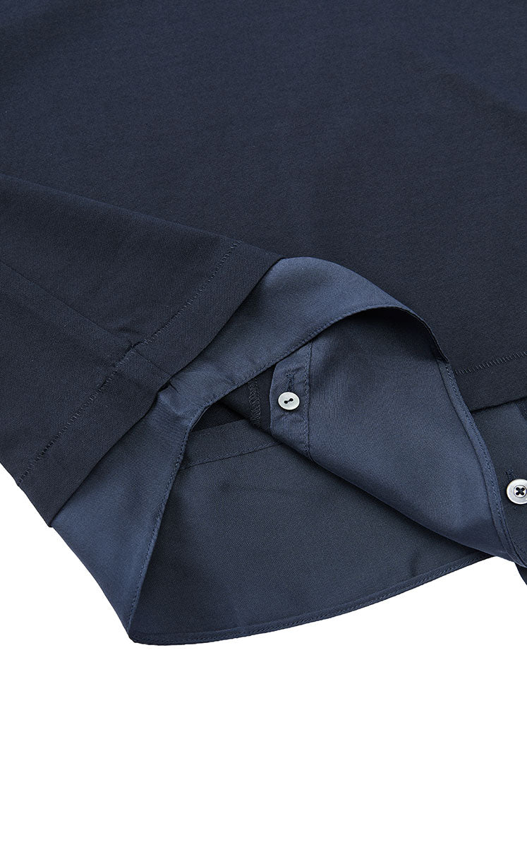T-Shirt / JNBY Cotton Silk Panel Relaxed Tee