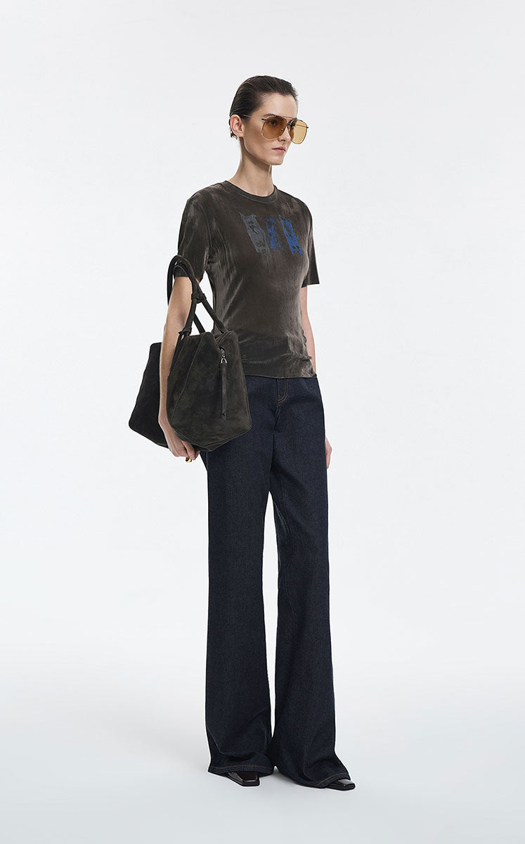 T-Shirt / JNBY Flocked Mesh Graphic Tee