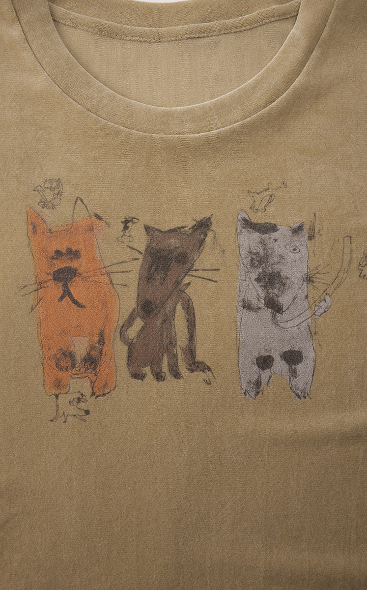 T-Shirt / JNBY Flocked Mesh Graphic Tee