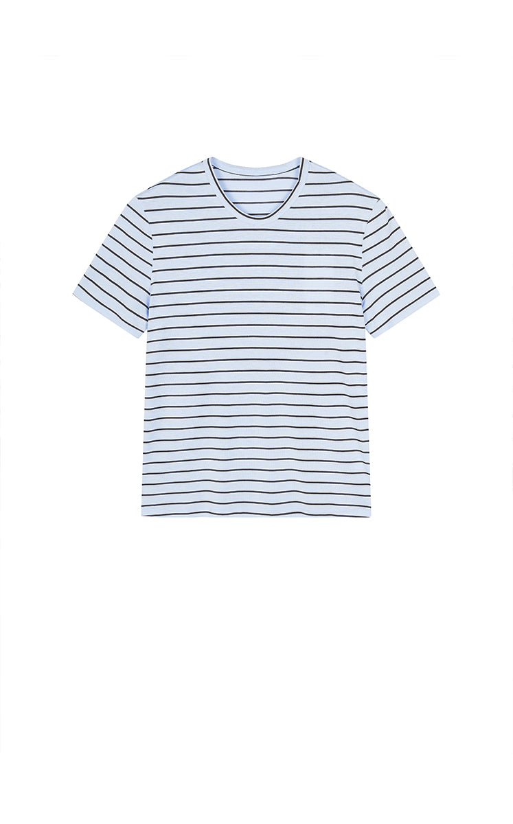 T-Shirt / JNBY Silk Cotton Blend Striped Tee -3