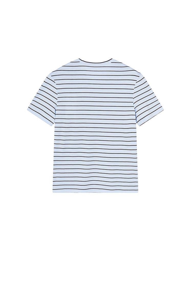 T-Shirt / JNBY Silk Cotton Blend Striped Tee