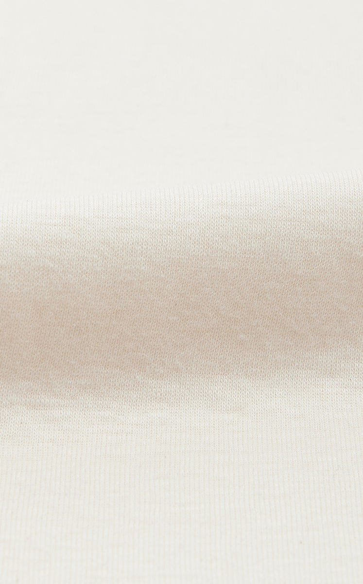 T-Shirt / JNBY Cotton Cashmere Cropped T-Shirt Grey White-2
