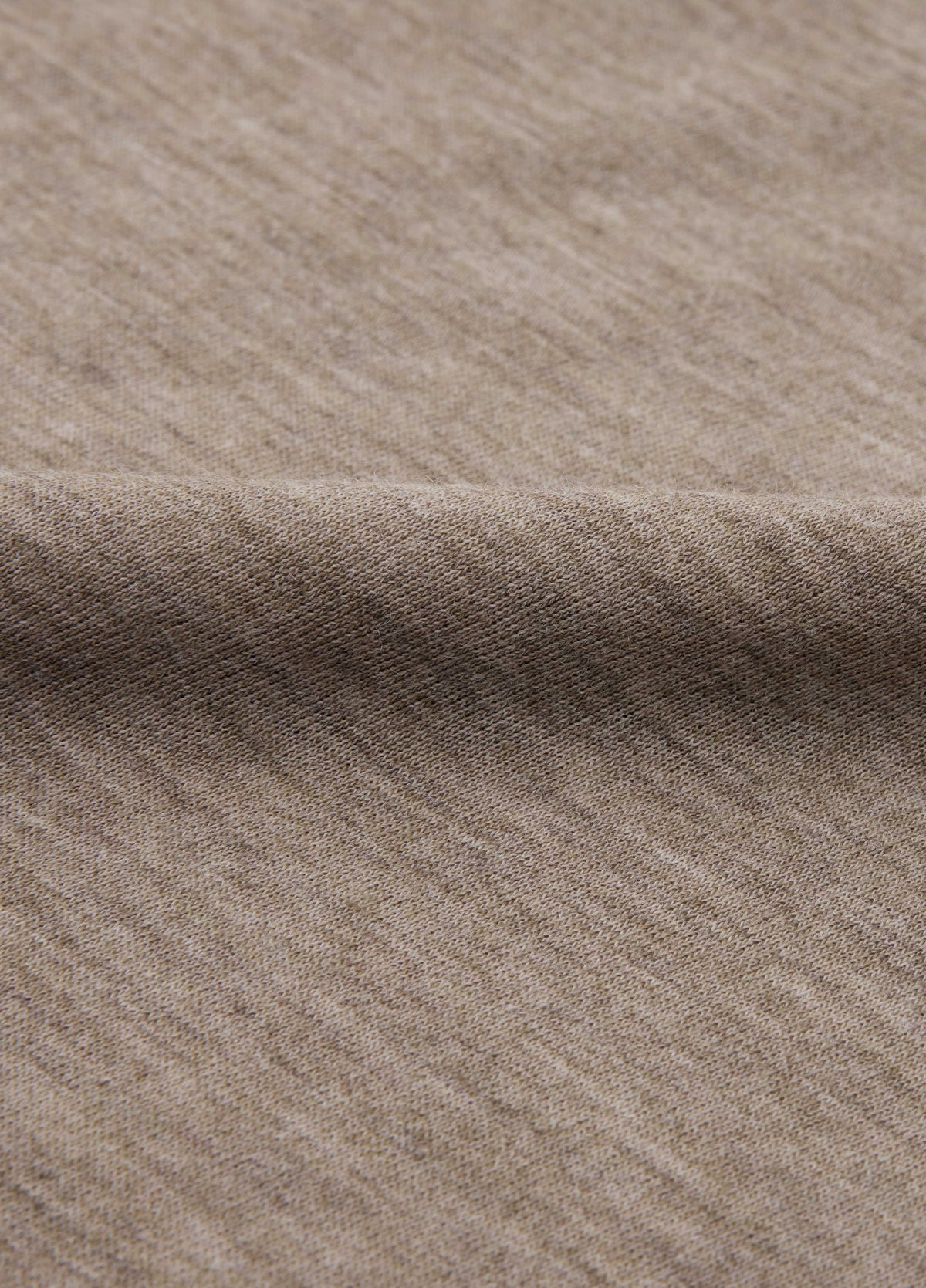T-Shirt / JNBY Merino Wool Blend Crew Neck Top Khaki-1