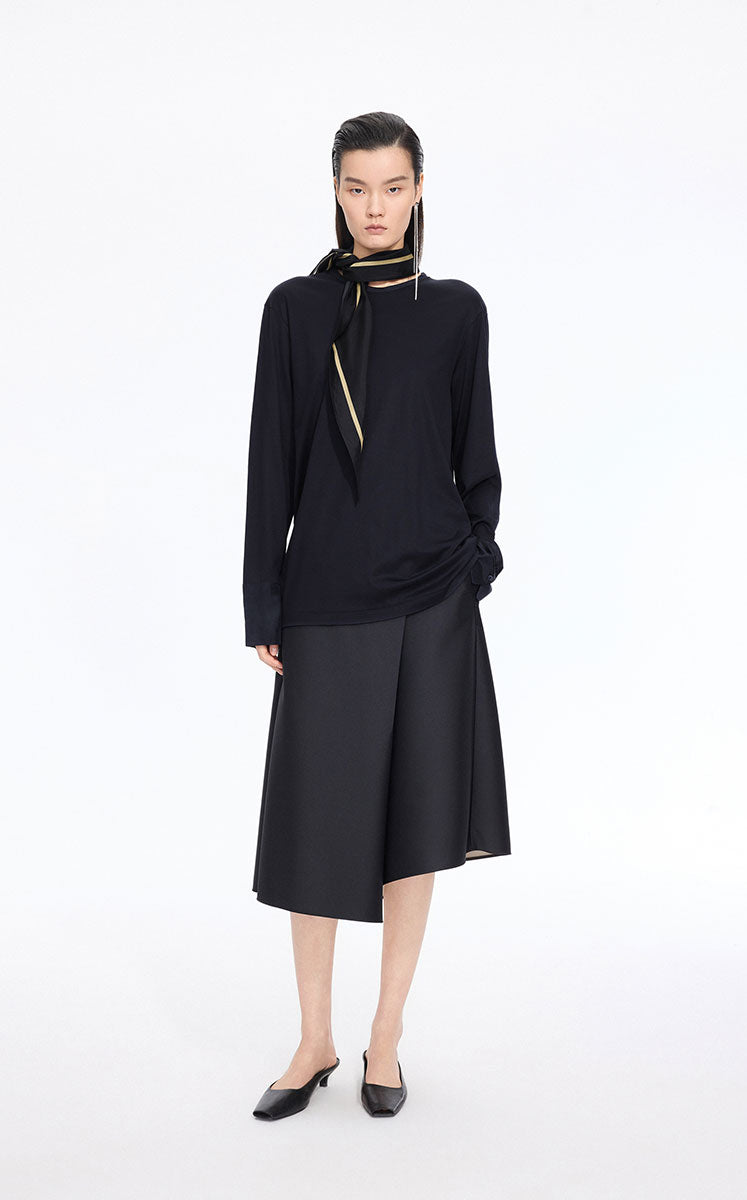 Top / JNBY Lyocell Blend Relaxed Top Dark Blue