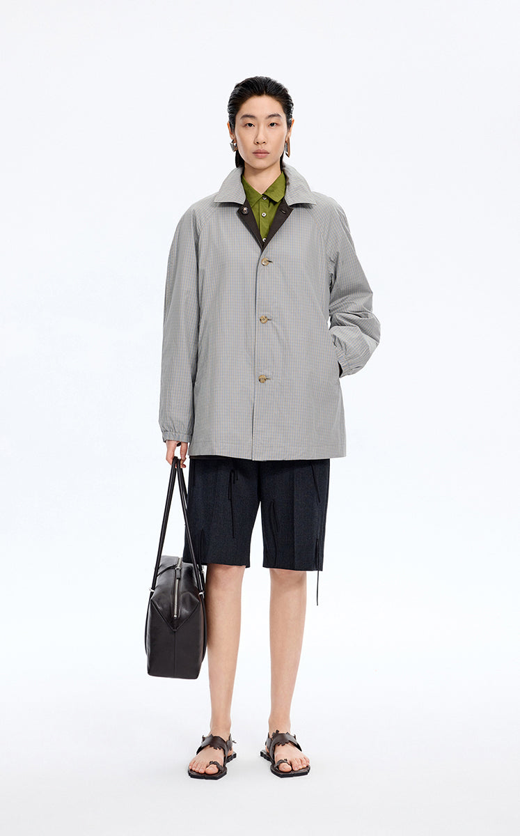 Trench Coat / JNBY A-Line Cotton Blend Trench Coat