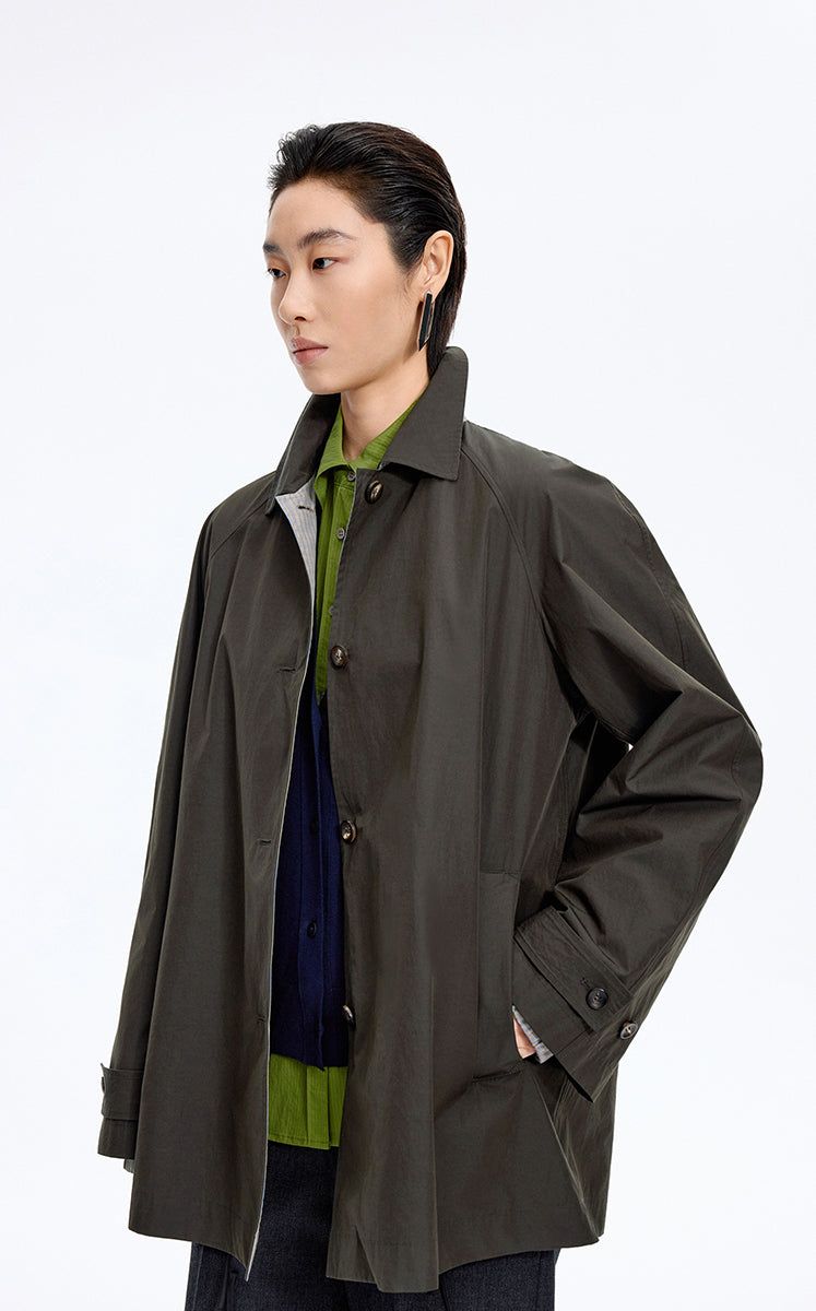 Trench Coat / JNBY A-Line Cotton Blend Trench Coat