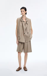 Vest / JNBY Sculptural Drawstring Neckline Vest