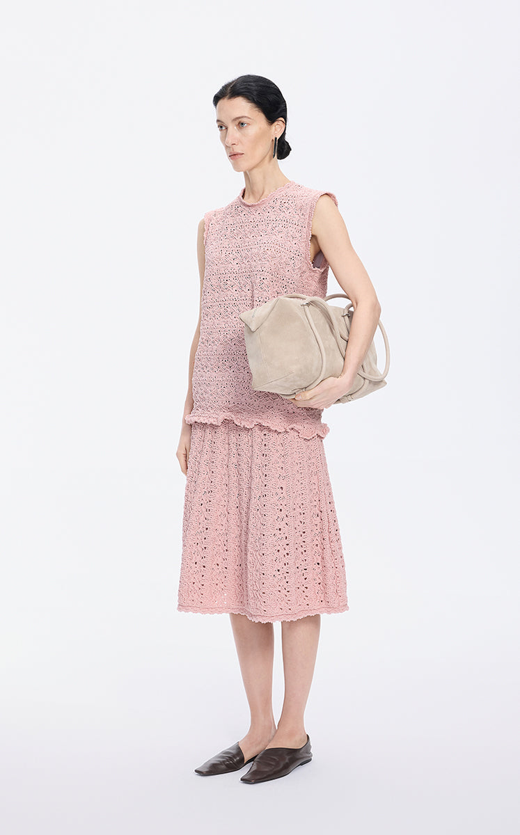 Vest / JNBY T-shaped Textured Stretch Knit Vest