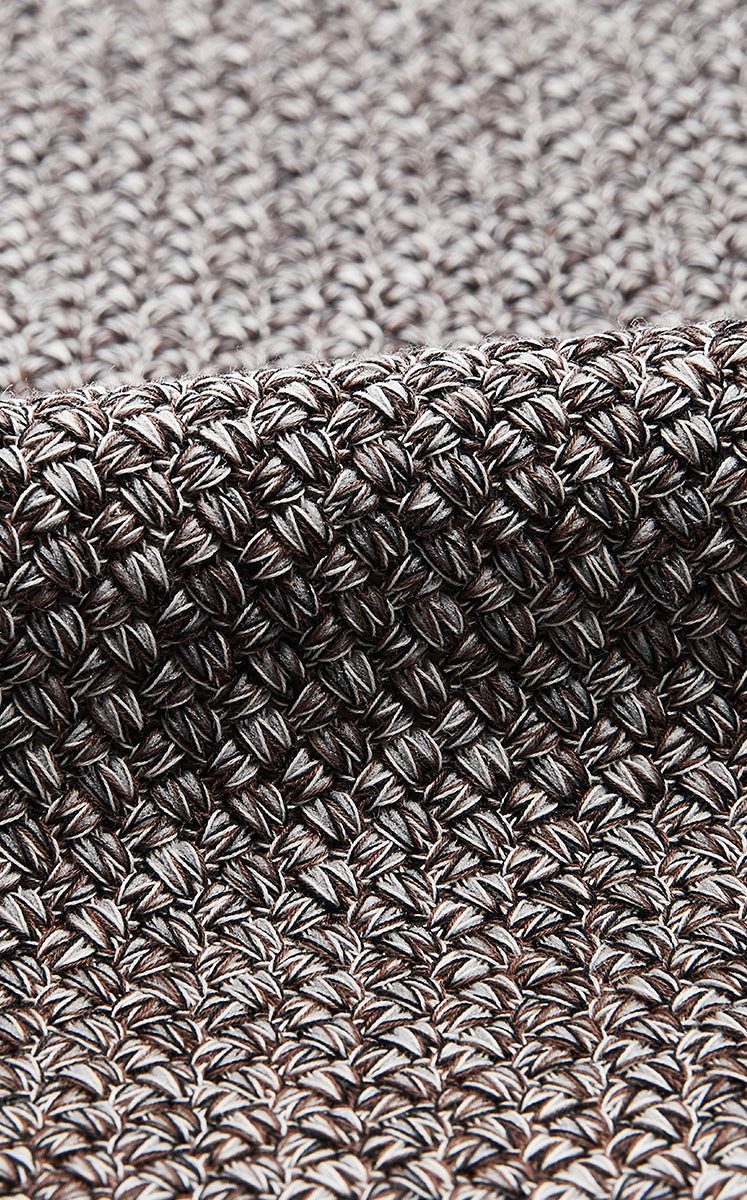 Vest / JNBY Cotton Knit Layering Vest Brown Marl-2
