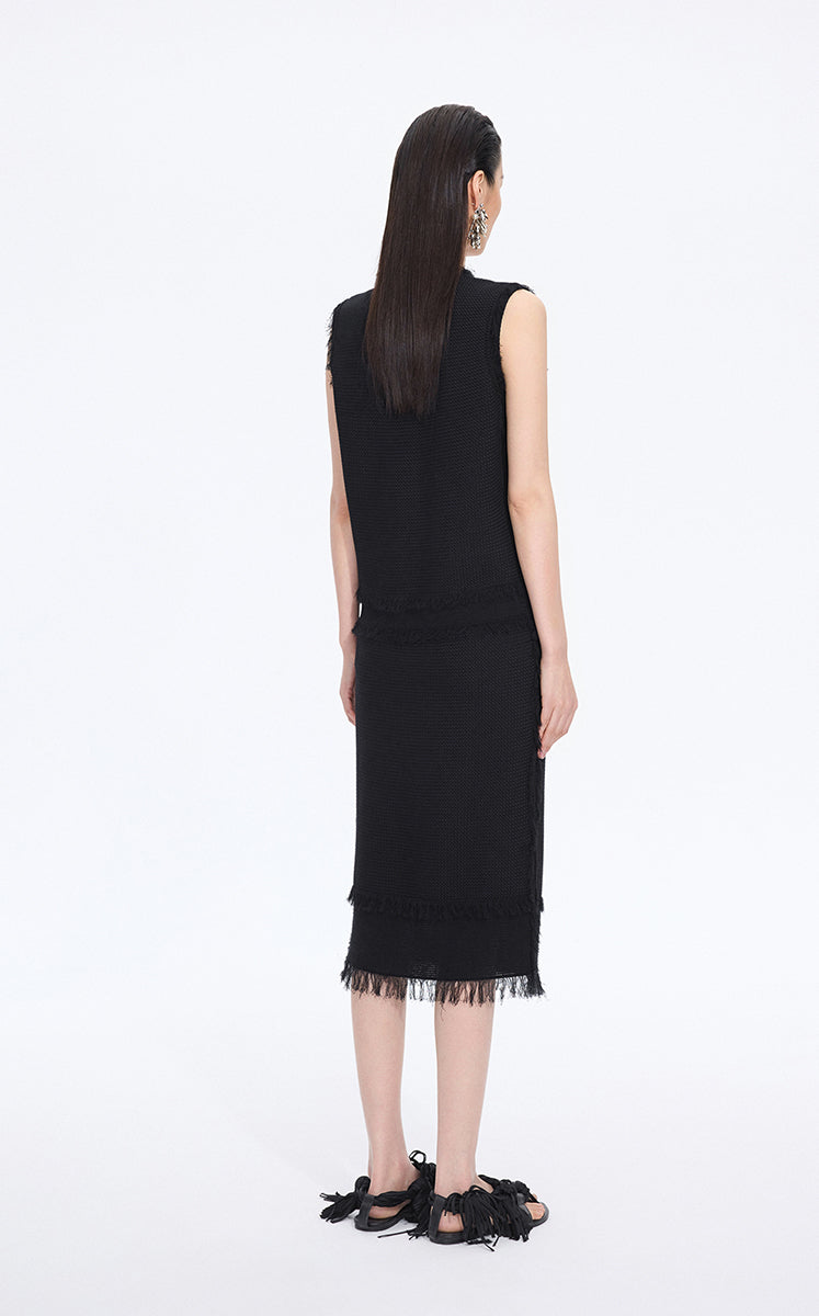 Vest / JNBY Cotton Knit Layering Vest Black-1