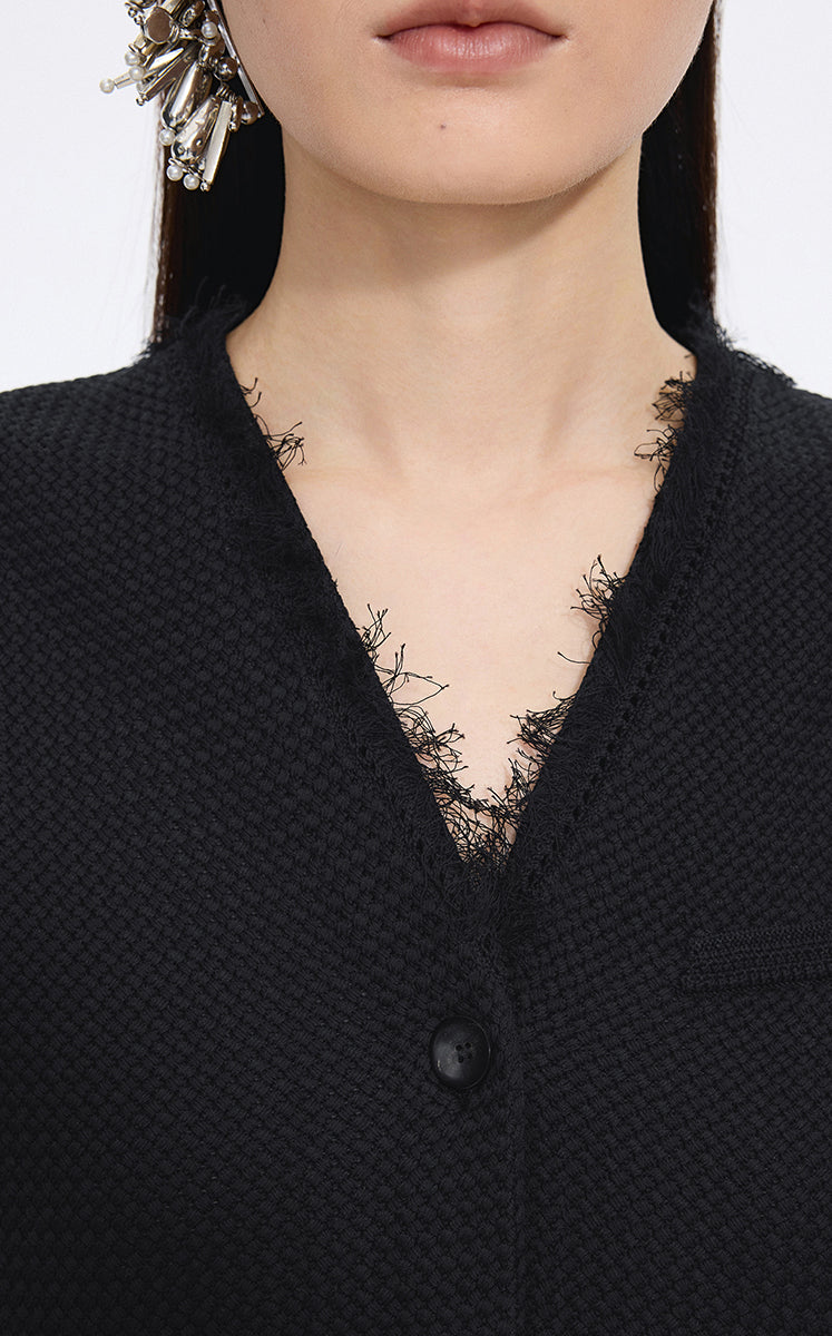 Vest / JNBY Cotton Knit Layering Vest Black-1