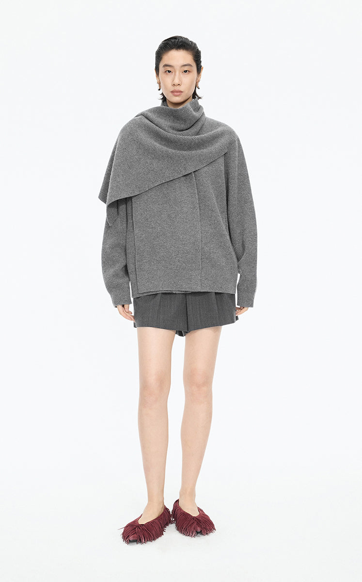 Sweater / (ESG)JNBY Wool Wrap Longline Cardigan