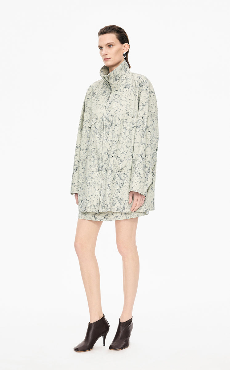 Skirt / JNBY Colored Pencil Floral A-Line Mini Skirt