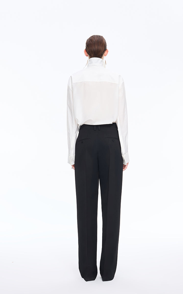 Shirt / JNBY Loose Silk-Cotton Long Sleeve Shirt