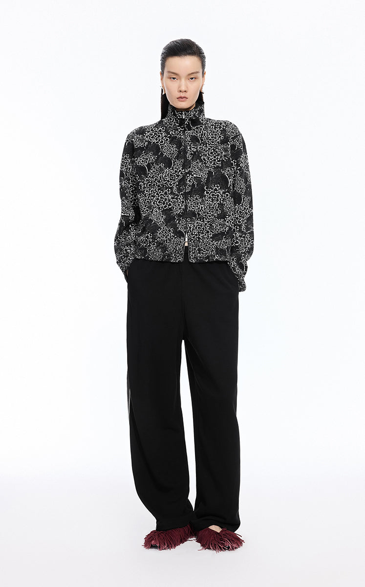Sweater / JNBY Shadow Art Wool Blend Cardigan