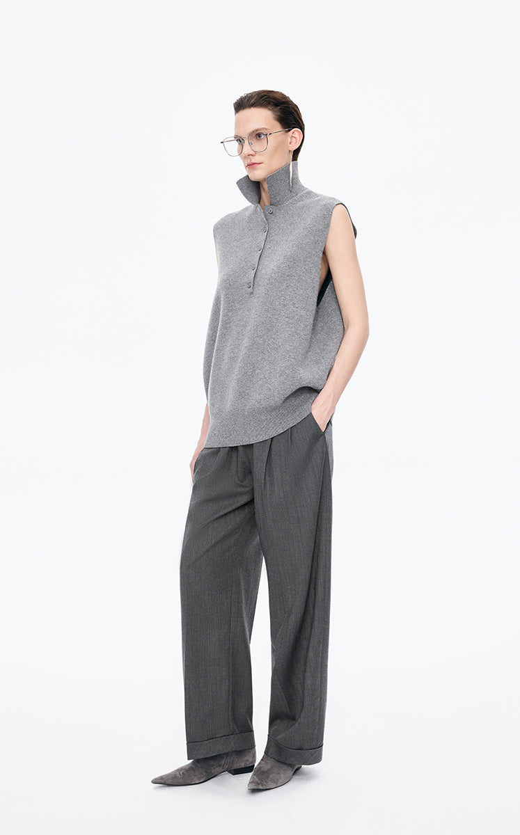 Pants / JNBY Straight-Leg Wool-Blend Trousers