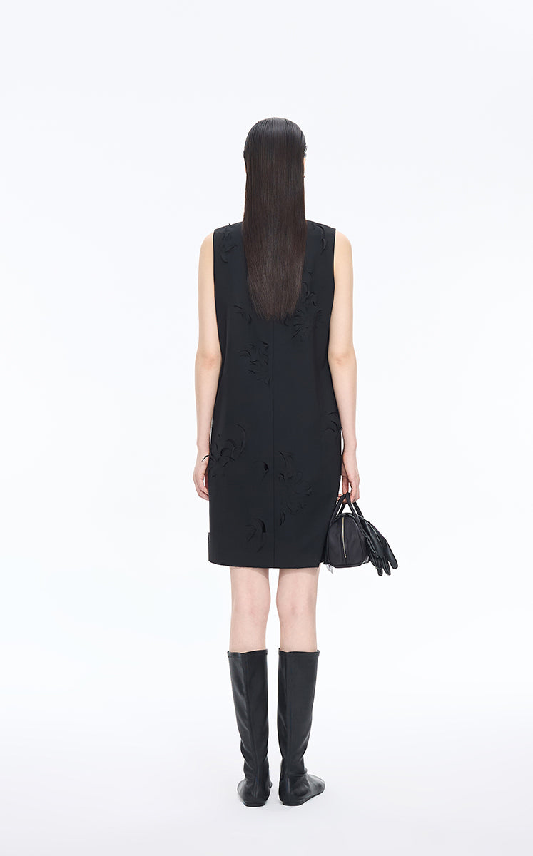 Dress / JNBY Sleeveless Wool Blend Sheath Dress