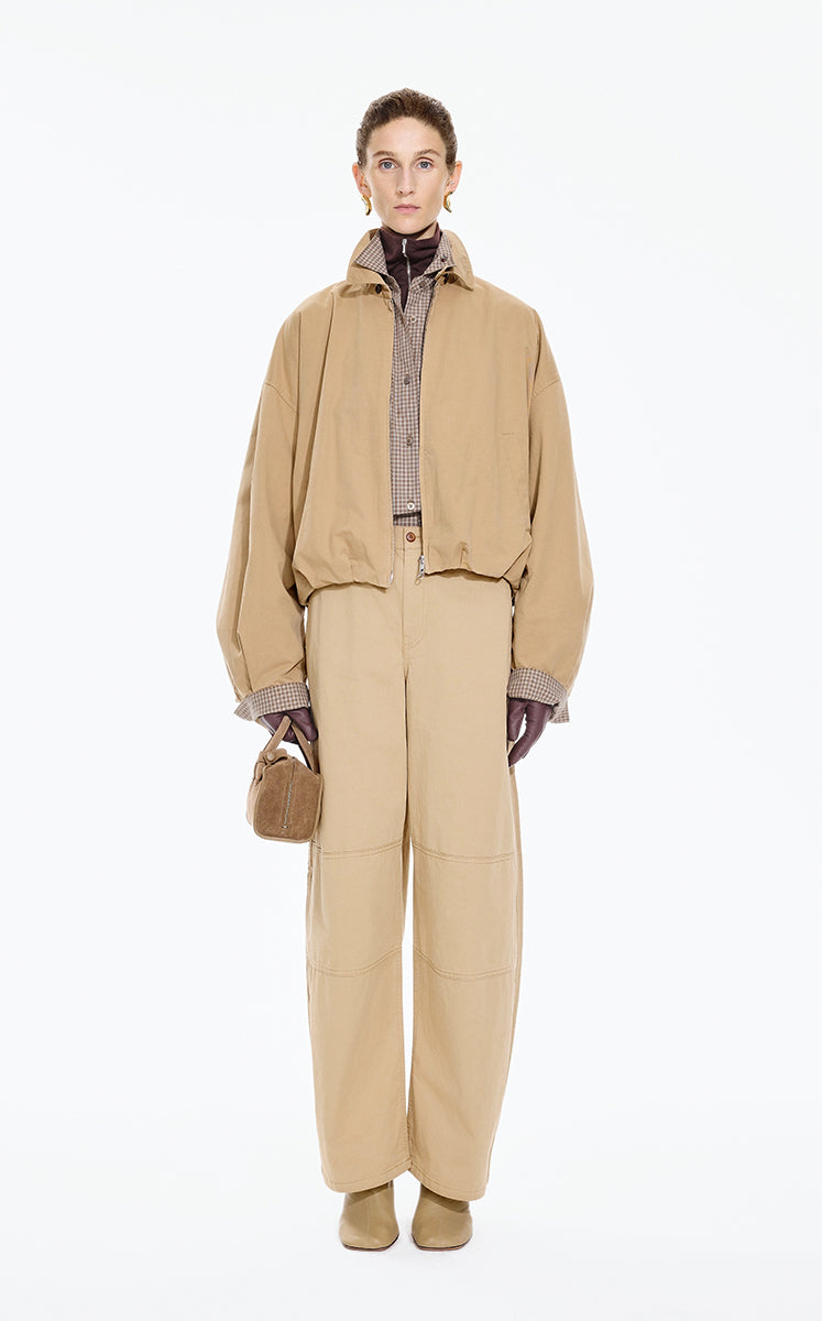 Jacket / JNBY Oversized Cotton Cropped Jacket
