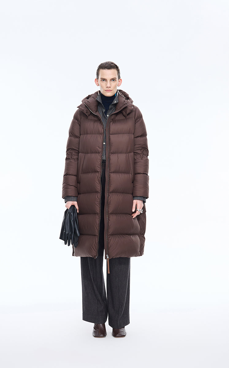 Pants / JNBY Premium Wool Straight-Leg Trousers Brown