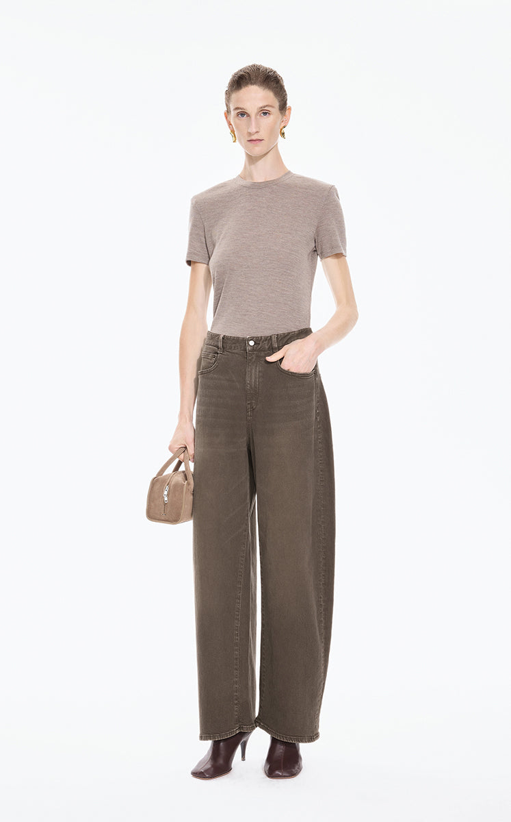 Pants /(ESG) JNBY Relaxed Banana Denim Trousers