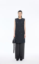 Pants / JNBY Straight-Leg Double-Waist Wool Trousers