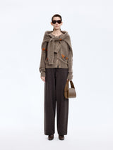 Cardigan / JNBY Mohair Blend Floral Jacqueline Short Sweater