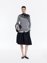 Cardigan / JNBY Wool Cashmere Silk Blend Open Front Sweater