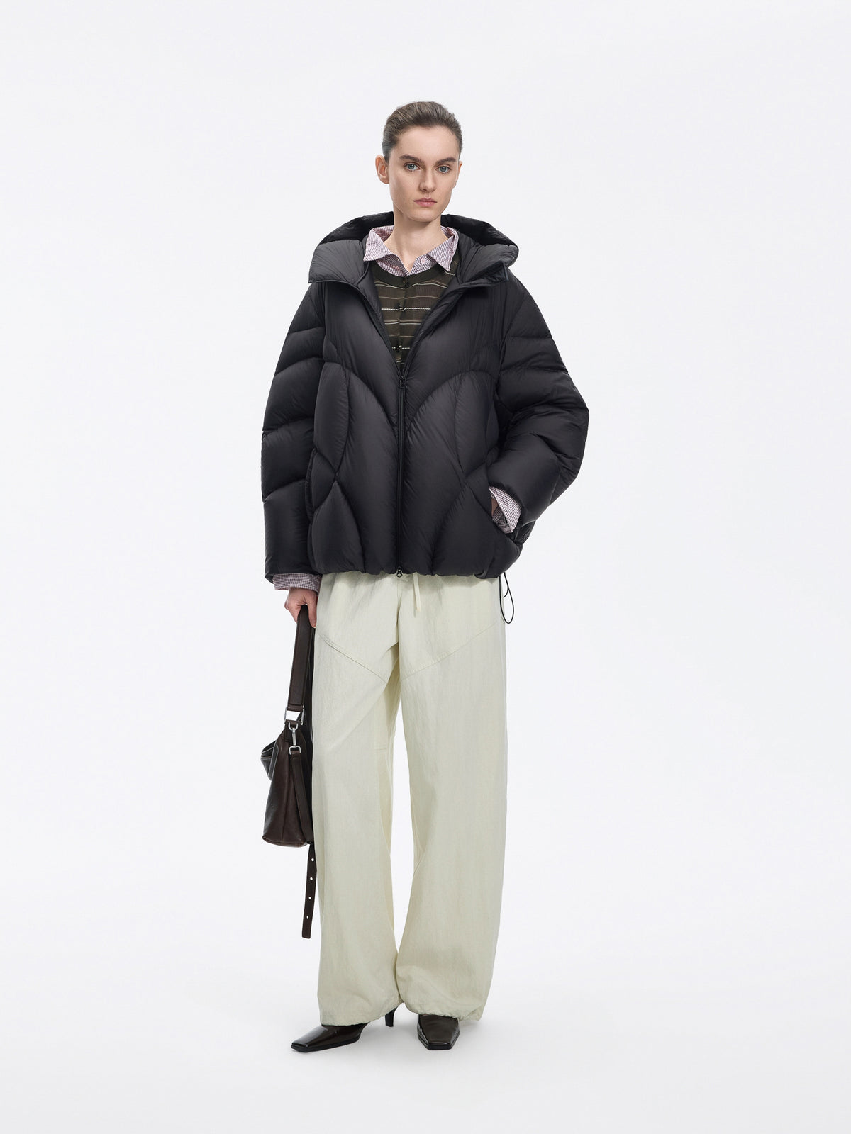 Jacket / JNBY Oversized Hooded Down Puffer Black