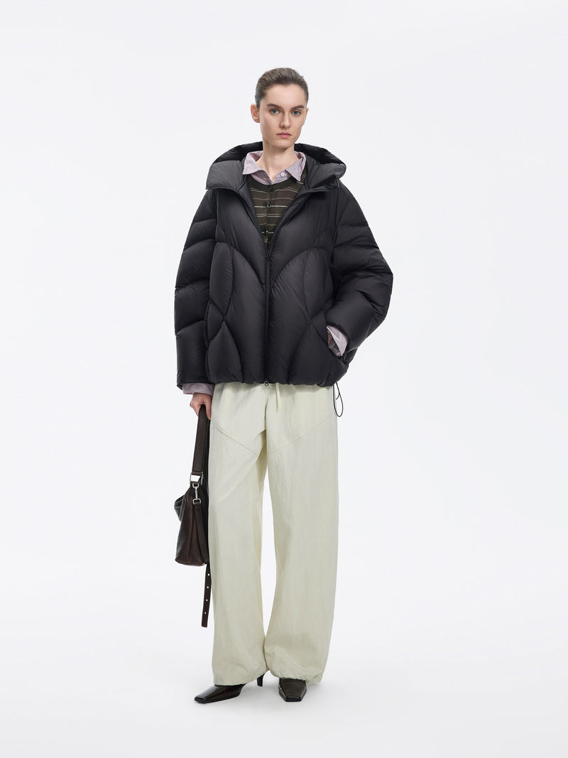 Jacket / JNBY Oversized Hooded Down Puffer Black