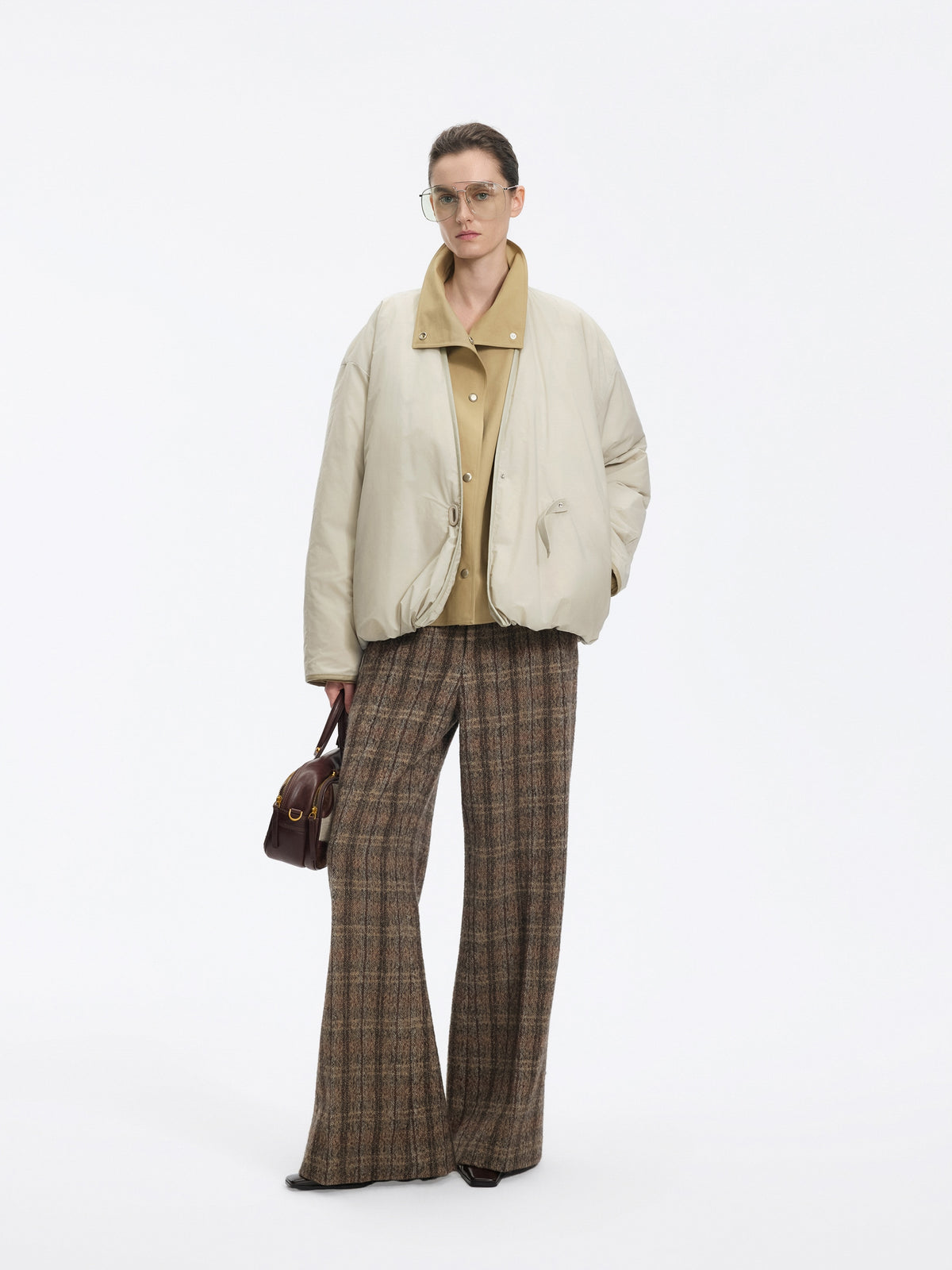 Jacket / JNBY T-Shape Down Puffer with Solotex Blend Beige-Gray