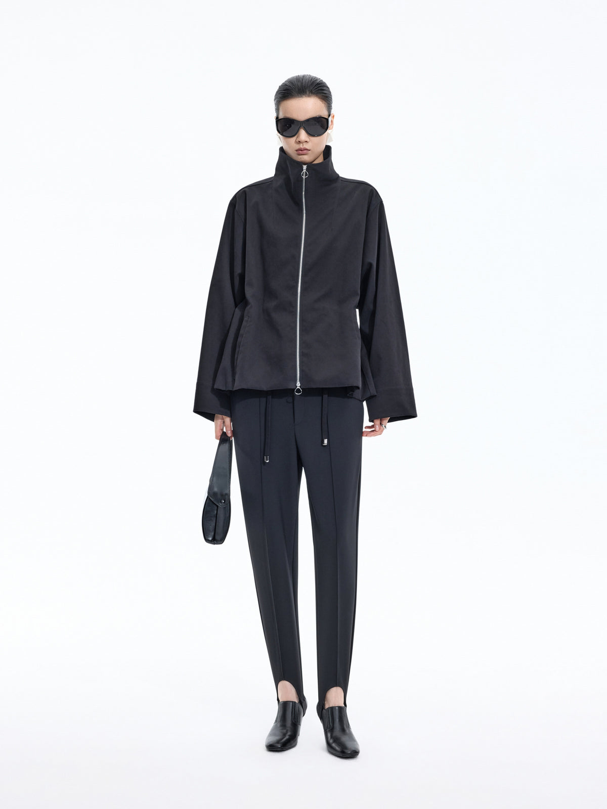 Pants / JNBY Nylon Blend Tapered Trousers