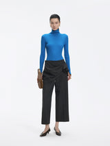 Pants / JNBY Wool Blend Straight-Leg Cropped Trousers