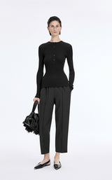 T-Shirt / JNBY Merino Ribbed Long Sleeve Tee