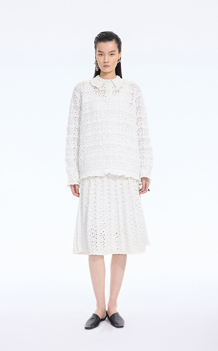 Sweater / JNBY Oversized Textured Knit Pullover