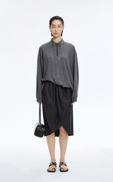 Sweatshirt / JNBY Minimal Collar Merino Wool Pullover
