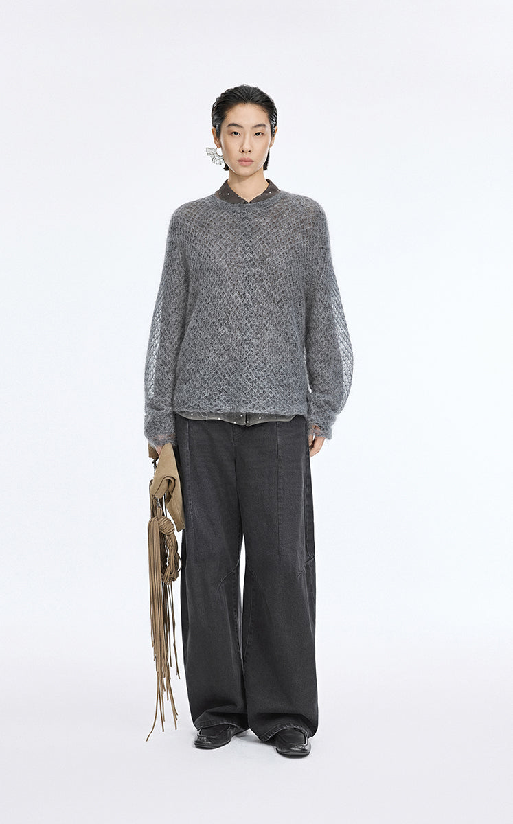Pants / JNBY Vintage Textured Denim Pants