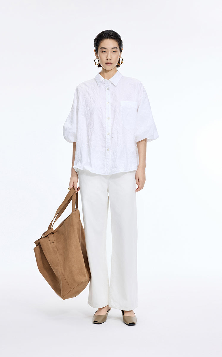 Pants / JNBY High-Grade Cotton Blend Straight Jeans