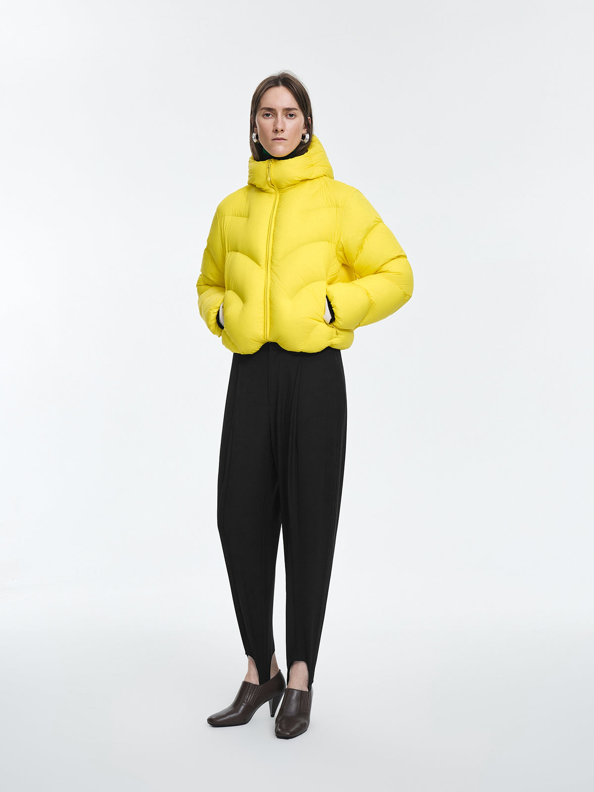Pants / JNBY Wool Blend Tapered Trousers Black