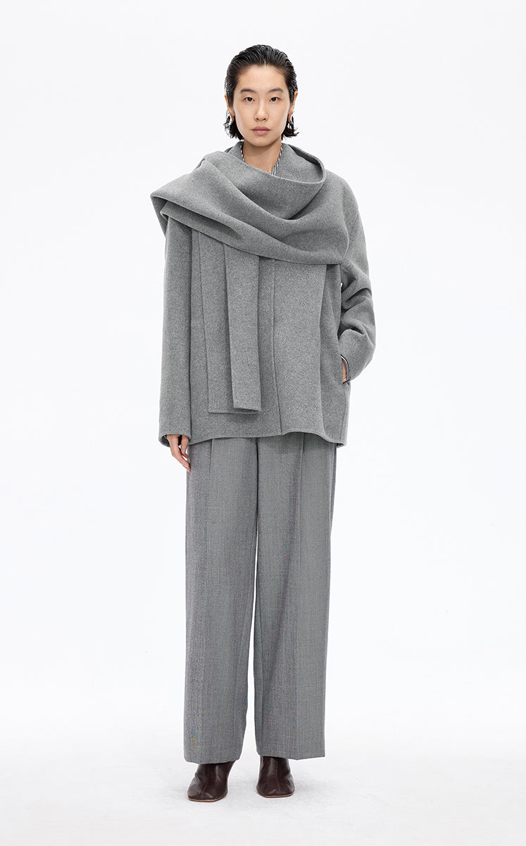 Coat / JNBY Oversize Wool Blend Coat