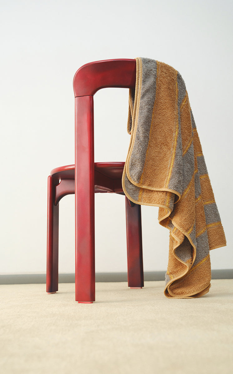 Bath Towels / JNBYHOME Color-Block Stripes Cotton Bath Towels