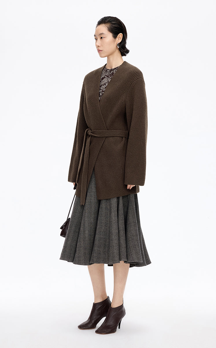 Sweater / JNBY Wool Yak Longline Cardigan