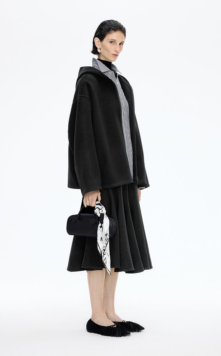 Skirt / JNBY S-Line Wool Mid-Length Skirt