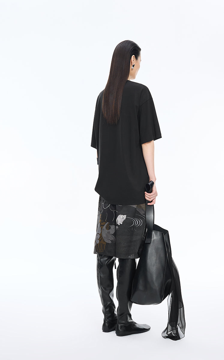 T-Shirt / JNBY Shadows Art Cotton Tee