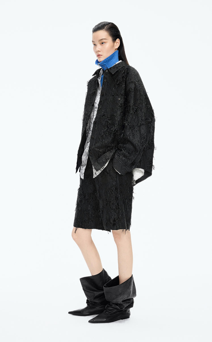 Shirt / JNBY Oversized Textured Jacquard Weave Shirt