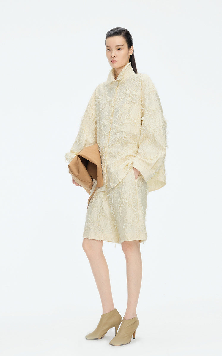 Shirt / JNBY Oversized Textured Jacquard Weave Shirt