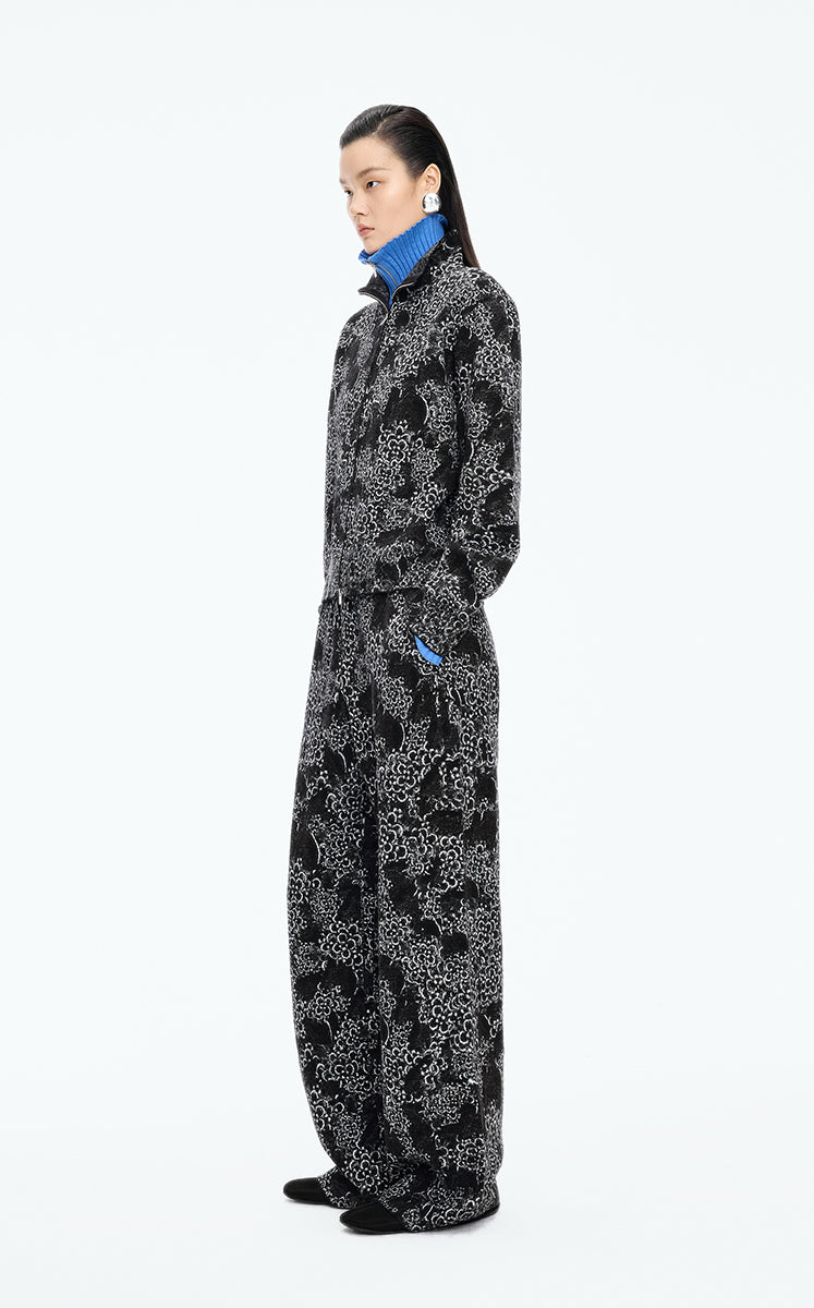 Sweater / JNBY Shadow Art Wool Blend Cardigan