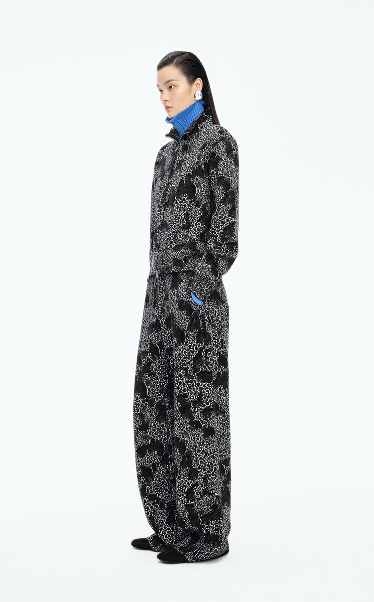 Pants / JNBY Shadow Art Straight Wool Blend Pants