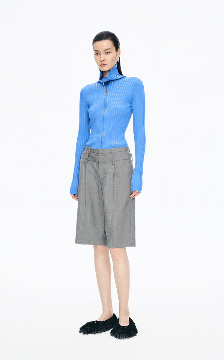 Pants / JNBY Straight-Leg Wool Blend Bermuda pants