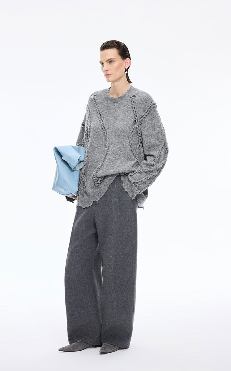 Sweater / JNBY Textured Wool Blend Pullover